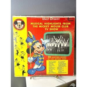 1957 Disneyland Records Mickey Mouse Club Musical Highlights LP